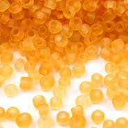 Glas rocailles - ± 2 mm Frosted Orange